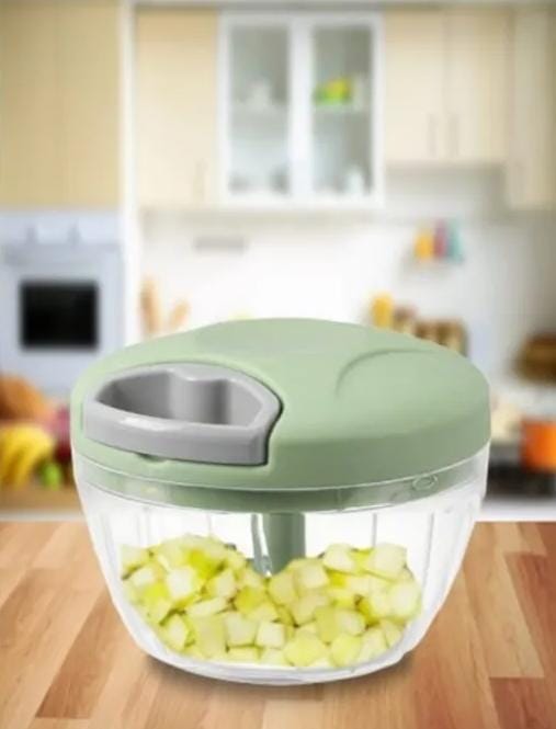 Manual Pull Cord Food Chopper – Quick Vegetable & Fruit Cutter