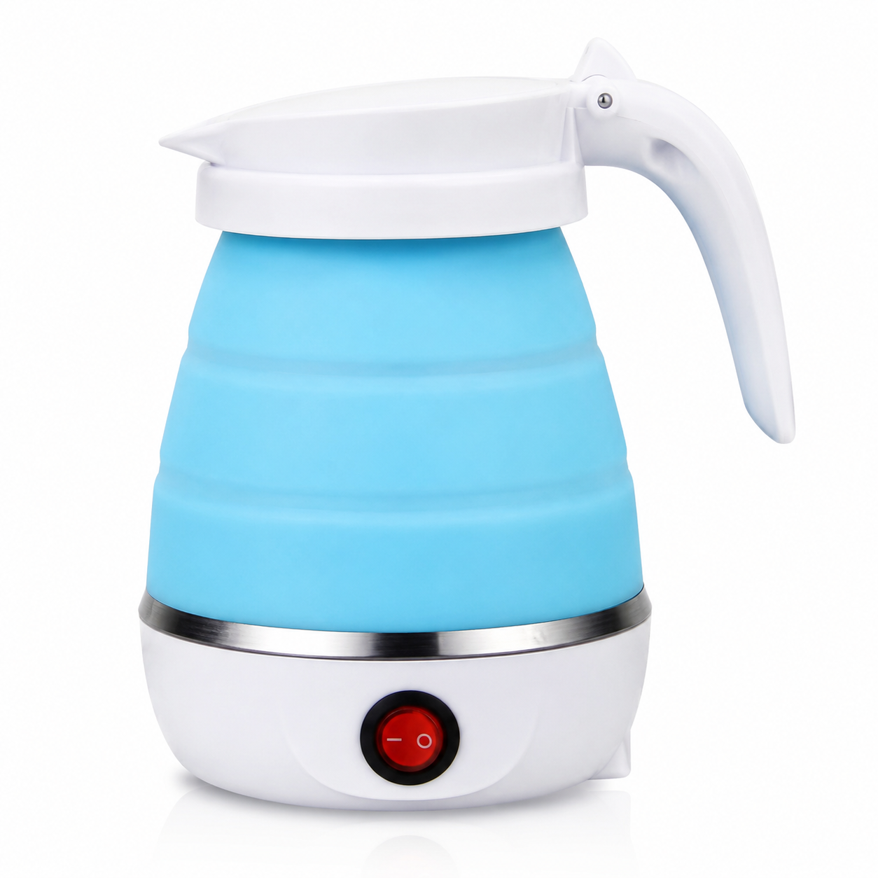 Portable Foldable Electric Travel Kettle – Silicone Collapsible Water Boiler